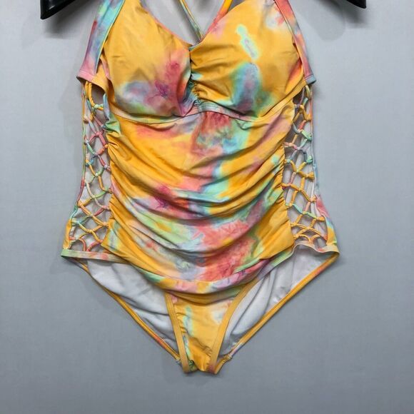 New Meet Curve Tie-Dye One Piece Swimsuit XXXL - Picture 9 of 12